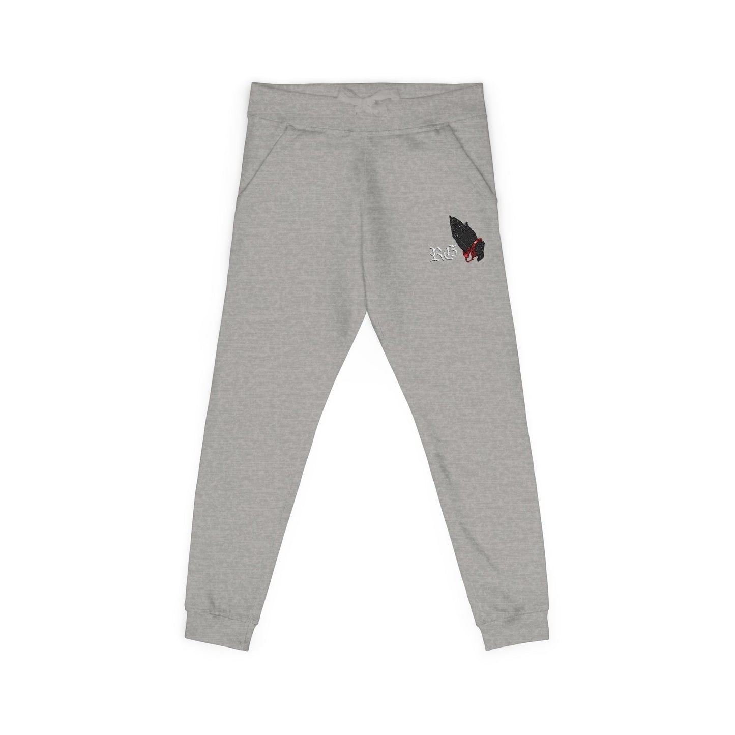 Embroidered Fleece Sweatpants – Minimal 'XO' Joggers