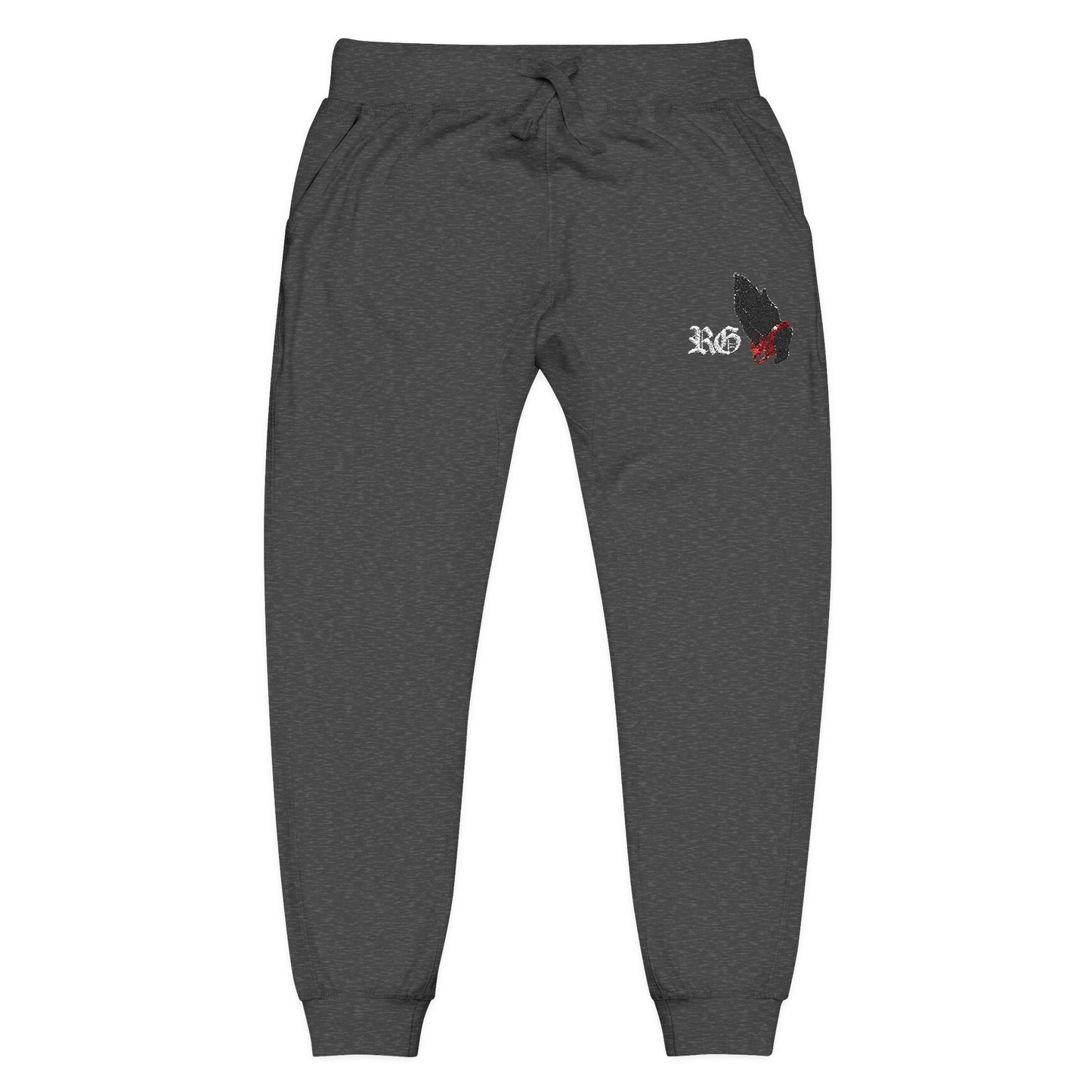 Embroidered Fleece Sweatpants – Minimal 'XO' Joggers