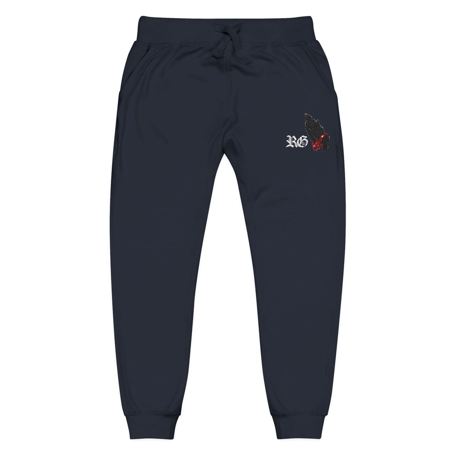 Embroidered Fleece Sweatpants – Minimal 'XO' Joggers