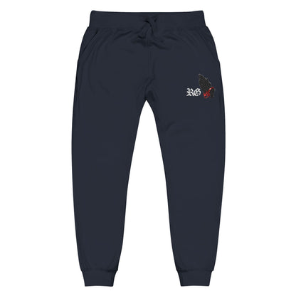 Embroidered Fleece Sweatpants – Minimal 'XO' Joggers