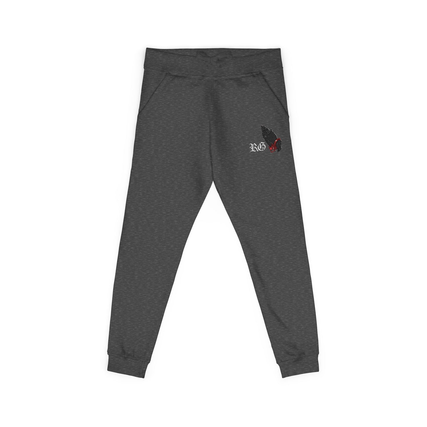 Embroidered Fleece Sweatpants – Minimal 'XO' Joggers