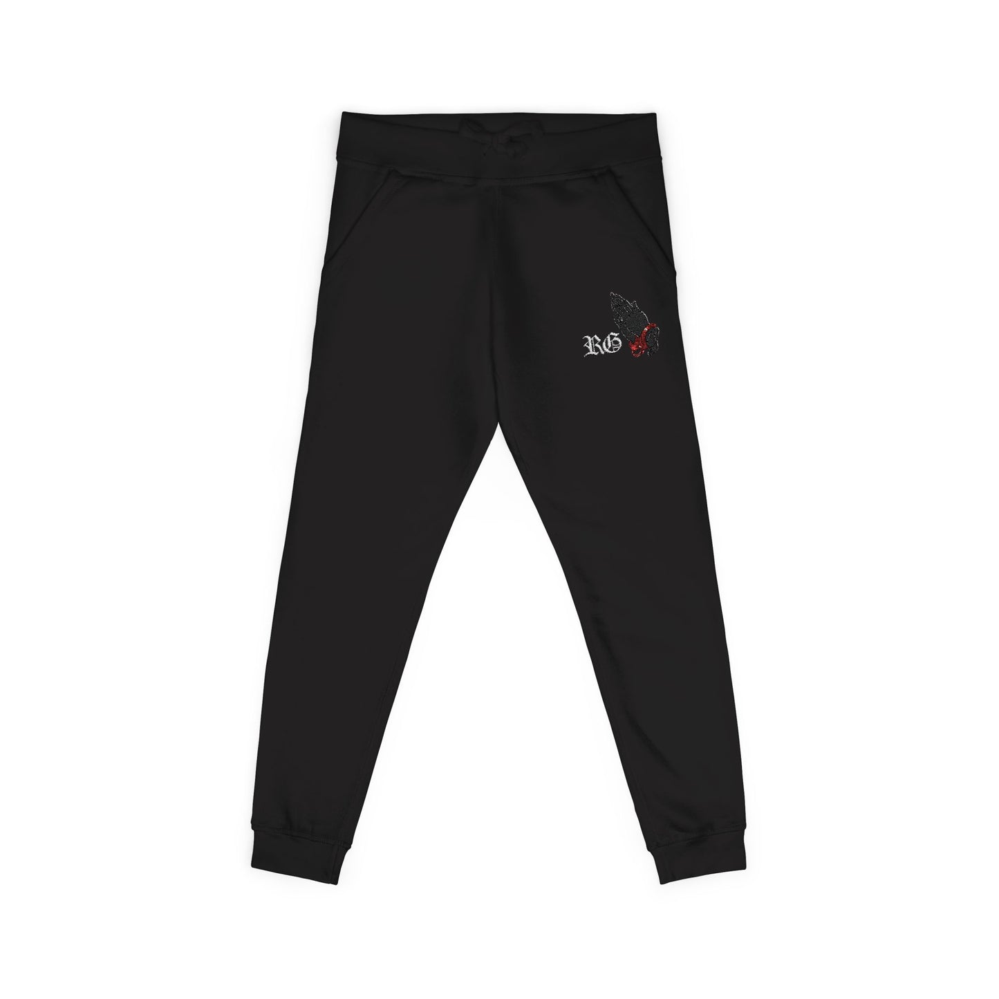 Embroidered Fleece Sweatpants – Minimal 'XO' Joggers
