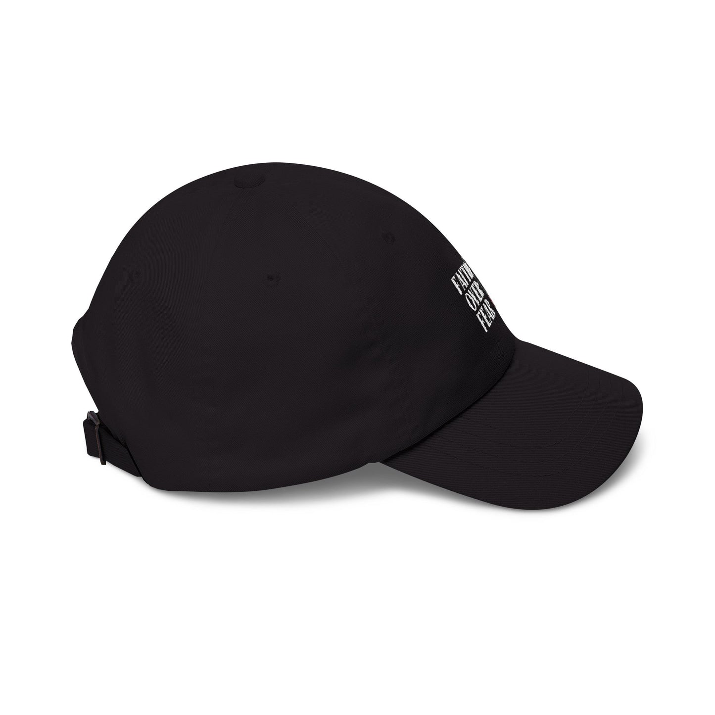 Faith Over Fear Dad Cap – Embroidered Religious Baseball Hat